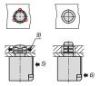Kipp ZENTRIERSPANNER PNEUMATISCH, D1=16, D=20, M03, EDELSTAHL, KOMP:NITRILKAUTSCHUK Produktbild img3 S