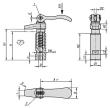 Kipp Spannhaken mit Bund und Exzenterhebel Produktbild img2 S