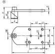 Kipp SPANNBOLZEN MIT ADAPTERPLATTE D=20, L=96, B=52 FORM:B, EDELSTAHL BLANK, KOMP:... Produktbild img2 S
