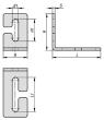 Kipp WINKEL OFFEN L=80, B=40, H=60, STAHL VERZINKT UND PASSIVIERT Produktbild img2 S