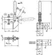 Kipp Schnellspanner vertikal  mit Winkelfuß und vers... Produktbild img2 S