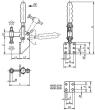 Kipp Schnellspanner vertikal  mit Winkelfuß und fest... Produktbild img2 S