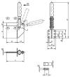 Kipp SCHNELLSPANNER STANDARD, FUß ABGEWINKELT, VERTIKAL, VOLLER HALTEARM, STAHL VE... Produktbild img2 S
