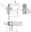Kipp BÜGELSPANNER VERTIKAL MIT GEGENHALTER, A=51, L2=45, STAHL VERZINKT UND PASSIV... Produktbild img2 S