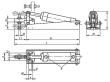 Kipp PNEUMATIKSPANNER HORIZONTAL, FORM:A, F2=5800, STAHL, KOMP:STAHL Produktbild img2 S