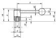 Spannhebel Edelstahl  mit Innengewinde Produktbild img2 S