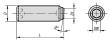 KUGELDRUCKSCHRAUBE OHNE KOPF, FORM:B KUGEL ABGEFLACHT, M08, L=16,3, EDELSTAHL... Produktbild img2 S