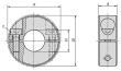 KLEMMRING GETEILT, D1=8, D2=18, B=9, EDELSTAHL 1.4404 Produktbild img2 S