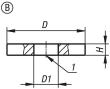Kipp ROHMAGNET RINGMAGNET, FORM:B, NDFEB VERNICKELT, D1=10,5 ±0,1, D=32±0,1 Produktbild img2 S