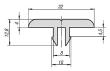 Kipp GLEITLEISTE L=2000 KUNSTSTOFF, SCHWARZ, TYP I, BN=8 Produktbild img2 S