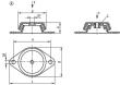 Kipp MASCHINENFUß, FORM:A STAHL, KOMP:ELAST. NATURKAUTSCHUK Produktbild img2 S