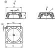 Kipp MASCHINENFUß, FORM:B STAHL, MIT ABREISSSICHERUNG, KOMP:ELAST. NATURKAUTSCHUK Produktbild img2 S