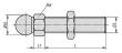 GEWINDESPINDEL FÜR GELENKFÜßE M08X40, EDELSTAHL Produktbild img2 S