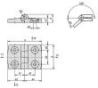 Kipp SCHARNIER 38X30, EDELSTAHL HOCHGLANZPOLIERT, KOMP:EDELSTAHL, A1=11,5, A2=11,5... Produktbild img2 S