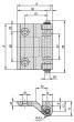 Kipp SCHARNIER 47X60, EDELSTAHL POLIERT, KOMP:EDELSTAHL, A1=30, A3=40 Produktbild img2 S