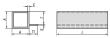 Kipp VIERKANTROHR MIT STEG, L=2000, A=25, S=2, ALUMINIUM SILBER ELOXIERT Produktbild img2 S