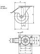 LENKROLLE MIT FESTSTELLSYS STOP-FIX, D=150, B=50, POLYAMID, KOMP:EDELSTAHL Produktbild img2 S