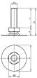 STELLFUß OHNE BOHRUNG M08X20, D=60, STAHL Produktbild img2 S