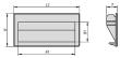 Kipp SCHALENGRIFF, STECKBAR, L1=187, H=79, THERMOPLAST SCHWARZ Produktbild img2 S