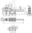 Kipp SCHNELLSPANNER, FUß WAAGRECHT, SCHWERE AUSFÜHRUNG, F2=6000, VERSTELLB. ANDRUC... Produktbild img2 S