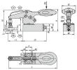 Kipp Schnellspanner Edelstahl horizontal  mit Sicher... Produktbild img2 S