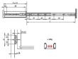 TELESKOPSCHIENE L=700 12,7X46, VOLLAUSZUG S=700, Fp=40, STAHL BLAU VERZINKT, ... Produktbild img2 S
