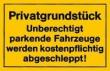 Verbotsschild 400x250mm Privatgrundstück Produktbild img1 S