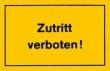 Verbotsschild 250x150mm Zutritt verboten Produktbild img1 S