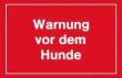 Warnschild 250x150mm Warnung vor dem Hunde Produktbild img1 S