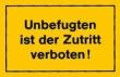 Verbotsschild 250x150mm Unbefugten ist der Zutrit Produktbild img1 S