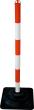 Kettenpfosten-Set EcoMax mit 10 m Absperrkette 3x rot/weiß, 3x weiß/rot,6x Hartgummifuß Produktbild img3 S