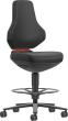 BIMOS Arbeitsstuhl Texon 4 mit Sitzstopprollen+Fußring Sitzhöhe 570-850mm Skintec-Polster schwarz Produktbild img3 S