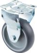 BS ROLLEN Bockrolle C110.A80.102 ø100mm B 32mm 100kg zum Anschrauben grau Produktbild img1 S