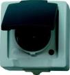Schutzkontakt-Steckdose AP-FR, Nautic grau Kopp Produktbild img1 S