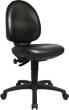 TOPSTAR Arbeitsstuhl TEC 50 Kunstleder schwarz Sitzhöhe 440-570mm mit Rollen Produktbild img1 S