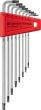 PB SWISS TOOLS WinkelschraubendrehersatzTX mit Bohrung T6-T25 8-teilig im Halter Produktbild img1 S