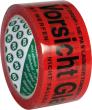 PVC-Warnband 50mm x 66m Vorsicht Glas leuchtorange Produktbild img1 S
