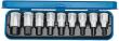 GEDORE Schraubendrehereinsatz- Satz 1/2" Innensechskant 3/16" bis 5/8" 9-teilig Produktbild img1 S