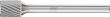 PFERD TOOLS Hartmetall Frässtift Zylinder ZYAS stirnverzahnt Ø 06x07 mm Schaft-Ø 3 mm Z5 universal fein Produktbild
