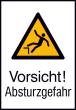 SAFETYMARKING Warnschild Absturzgefahr Aluminium 262x371mm Produktbild img1 S