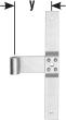 Haustür-Mittelband D16 x300mm hell verz. Produktbild img1 S