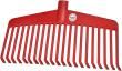 Laubbesen Nylon rot 21 Zinken Arbeitsbr 38cm Produktbild img1 S
