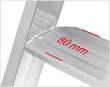 Stufenstehleiter ALU-PRO mit Plattform Produktbild img2 S