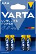 Batterie VARTA LONGLIFE Power Micro AAA Produktbild img1 S