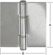 Türscharnier 90X85mm ungebohrt, Edelst VORMANN Produktbild img1 S