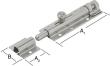 Bolzen-Türschlossriegel 130x40mm,Edelstahl V2A Produktbild img1 S