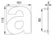 Hausnummer-Buchstaben Produktbild img2 S