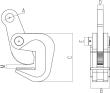PLANETA Horizontale Hebeklemme HPC-2 - 2 Tragfähigkeit 2.000kg Greifbereich 0-50mm 1 Satz=2 Stück Produktbild img2 S