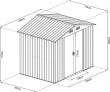 Gartengerätehausm.Satteldach236 x 174 x 206 cmBeschaffungsartikel Produktbild img2 S