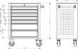 FORUM Werkstattwagen 730x480x1000mm Produktbild img2 S